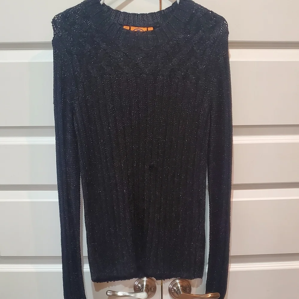 Tory Burch black knit size small womens sweater - Picture 4 of 8